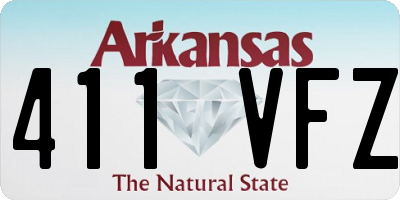 AR license plate 411VFZ