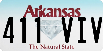 AR license plate 411VIV