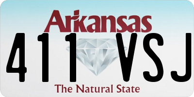 AR license plate 411VSJ
