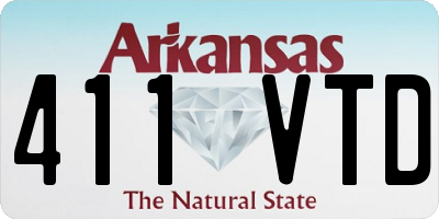 AR license plate 411VTD