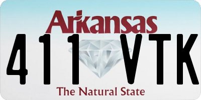 AR license plate 411VTK