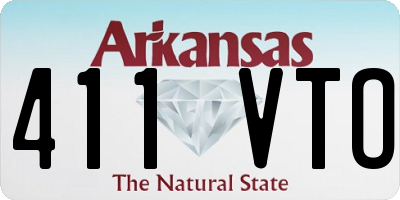 AR license plate 411VTO