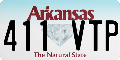 AR license plate 411VTP