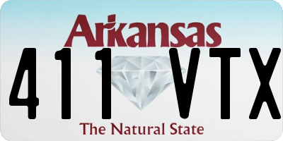 AR license plate 411VTX