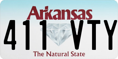 AR license plate 411VTY