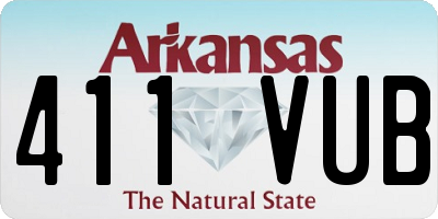 AR license plate 411VUB