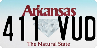 AR license plate 411VUD