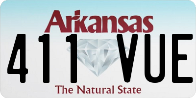 AR license plate 411VUE