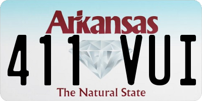 AR license plate 411VUI
