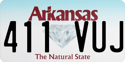 AR license plate 411VUJ