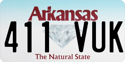 AR license plate 411VUK