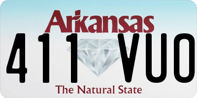 AR license plate 411VUO