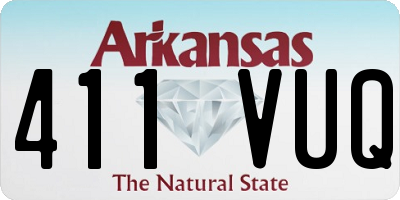 AR license plate 411VUQ