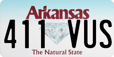 AR license plate 411VUS