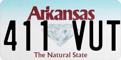 AR license plate 411VUT