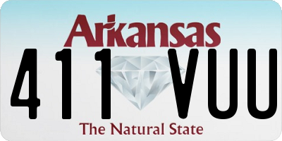 AR license plate 411VUU