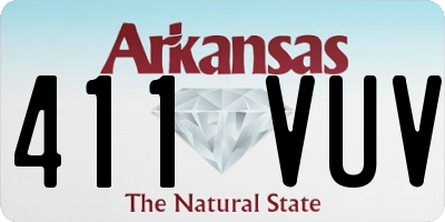 AR license plate 411VUV