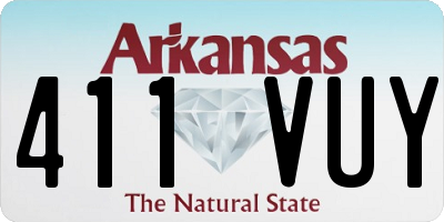 AR license plate 411VUY