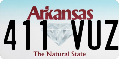 AR license plate 411VUZ