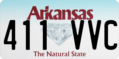 AR license plate 411VVC