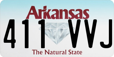 AR license plate 411VVJ