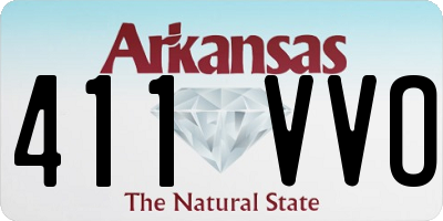 AR license plate 411VVO
