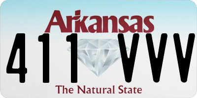 AR license plate 411VVV