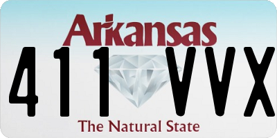 AR license plate 411VVX