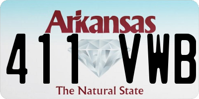 AR license plate 411VWB