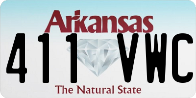 AR license plate 411VWC