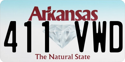 AR license plate 411VWD