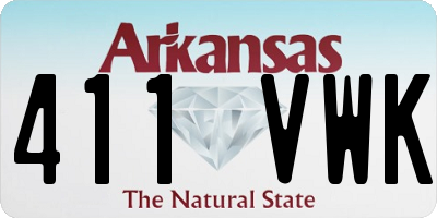 AR license plate 411VWK