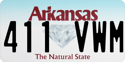 AR license plate 411VWM