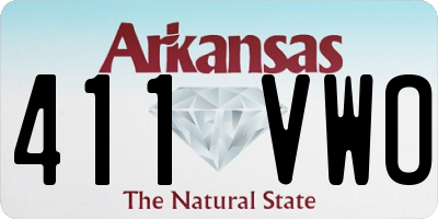 AR license plate 411VWO