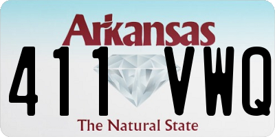 AR license plate 411VWQ