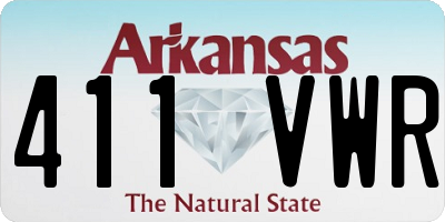 AR license plate 411VWR