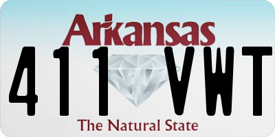 AR license plate 411VWT