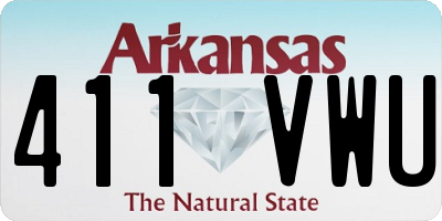 AR license plate 411VWU