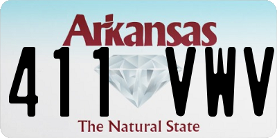 AR license plate 411VWV