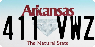 AR license plate 411VWZ