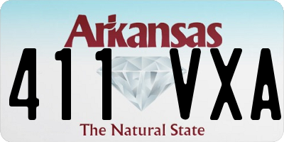 AR license plate 411VXA