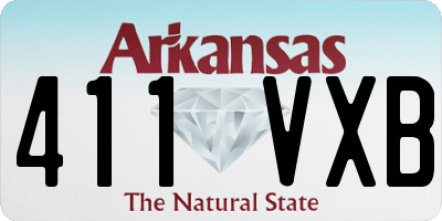 AR license plate 411VXB