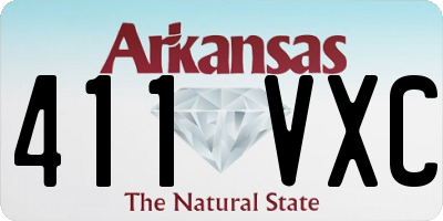 AR license plate 411VXC