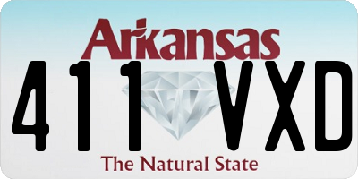 AR license plate 411VXD