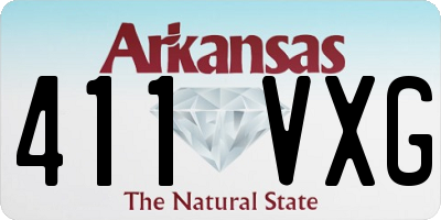 AR license plate 411VXG