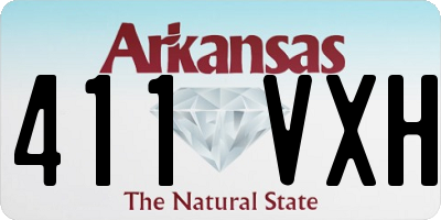 AR license plate 411VXH