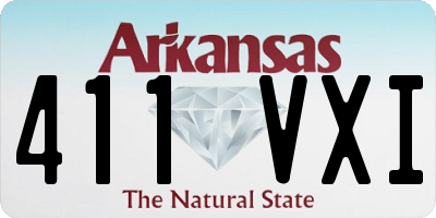 AR license plate 411VXI