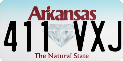 AR license plate 411VXJ