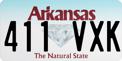 AR license plate 411VXK