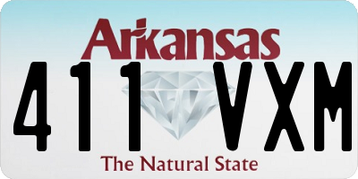 AR license plate 411VXM